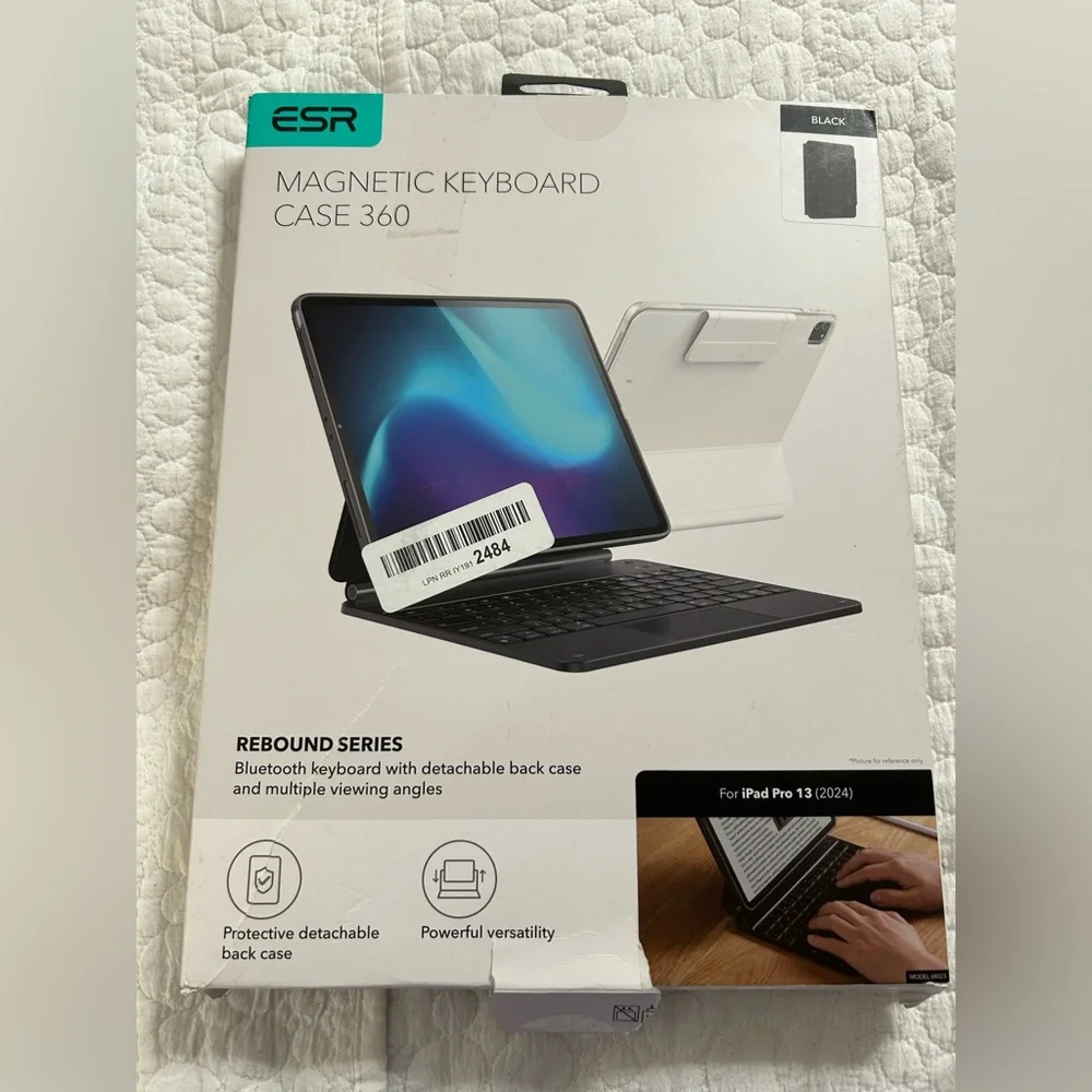 NEW iPad Pro 13” Case w/Keyboard M4 Easy-Set Magnetic Stand Rebound 360 Series
